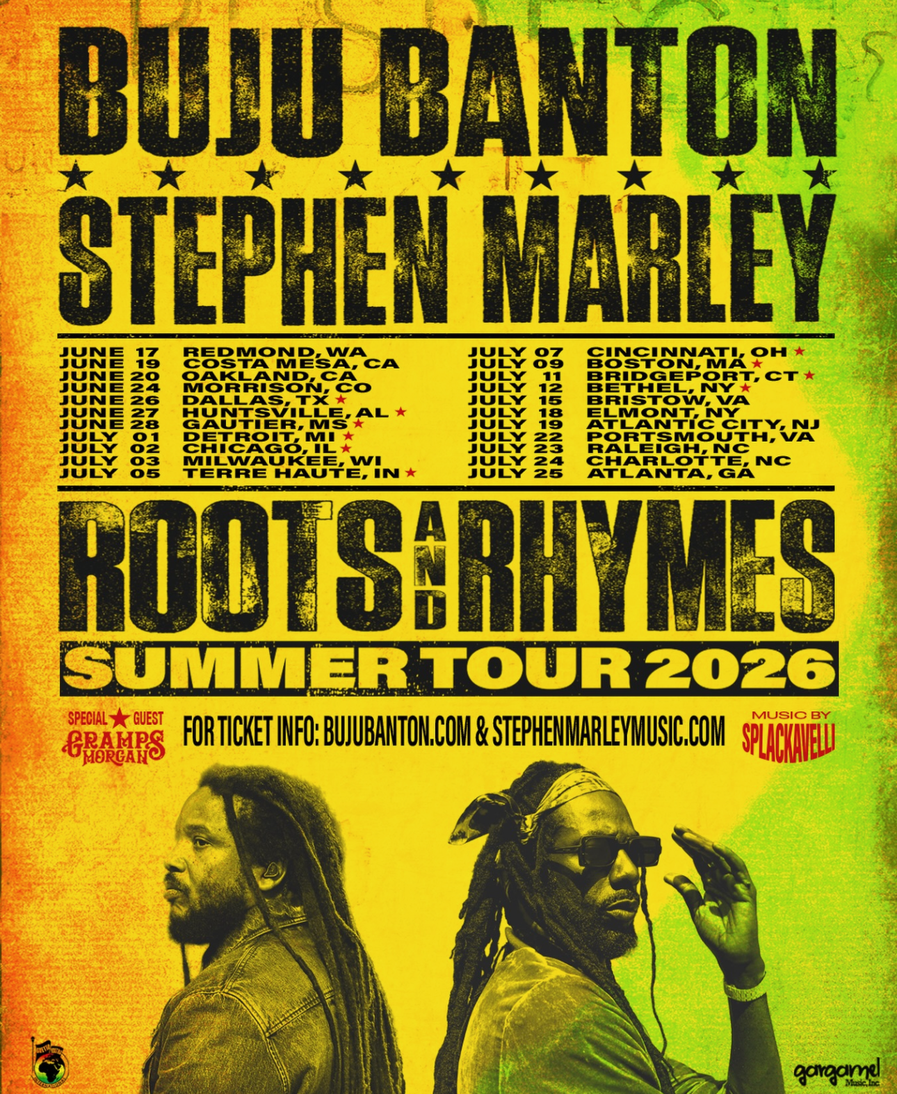 Buju Banton & Stephen Marley – Roots & Rhymes Tour
