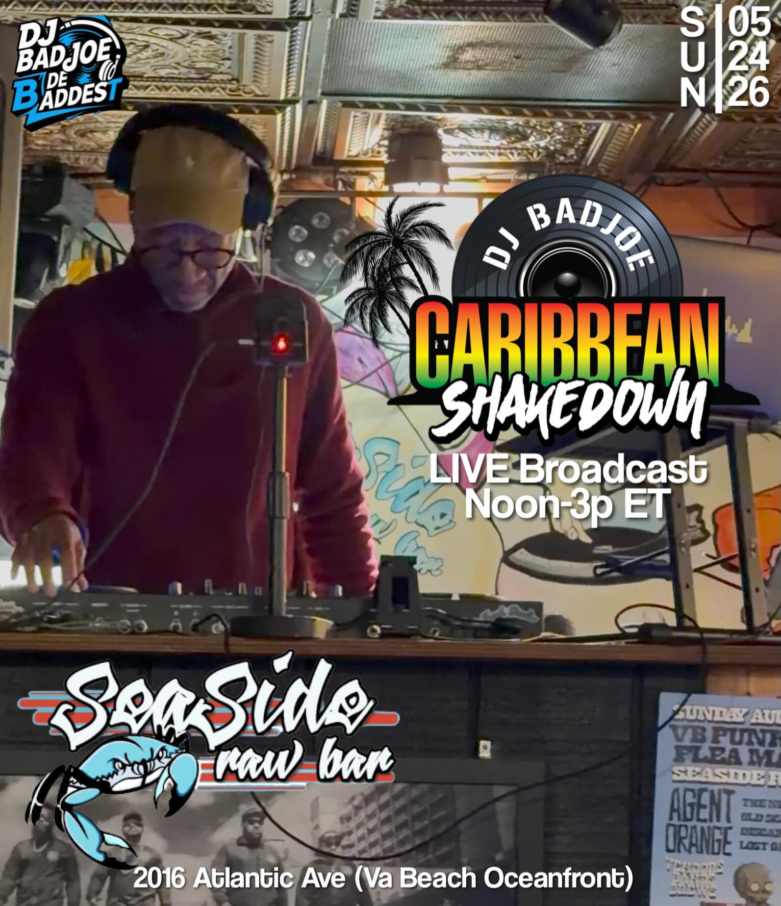 Caribbean Shakedown with DJ Badjoe at Seaside Raw Bar