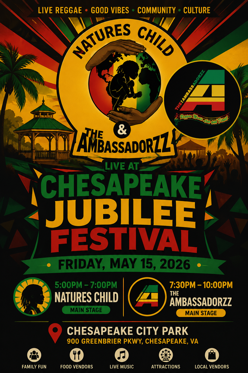 Natures Child & The AmbassadorZz Live at Chesapeake Jubilee Festival