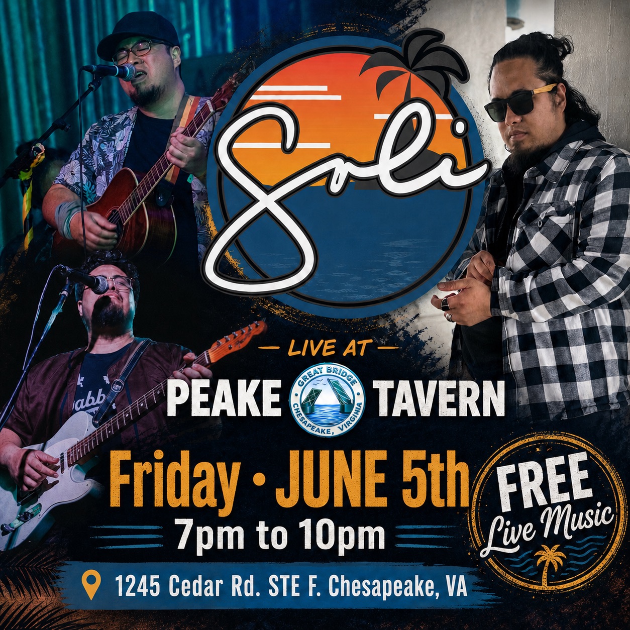 Soli Satele Live Music Night at Peake Tavern in Chesapeake