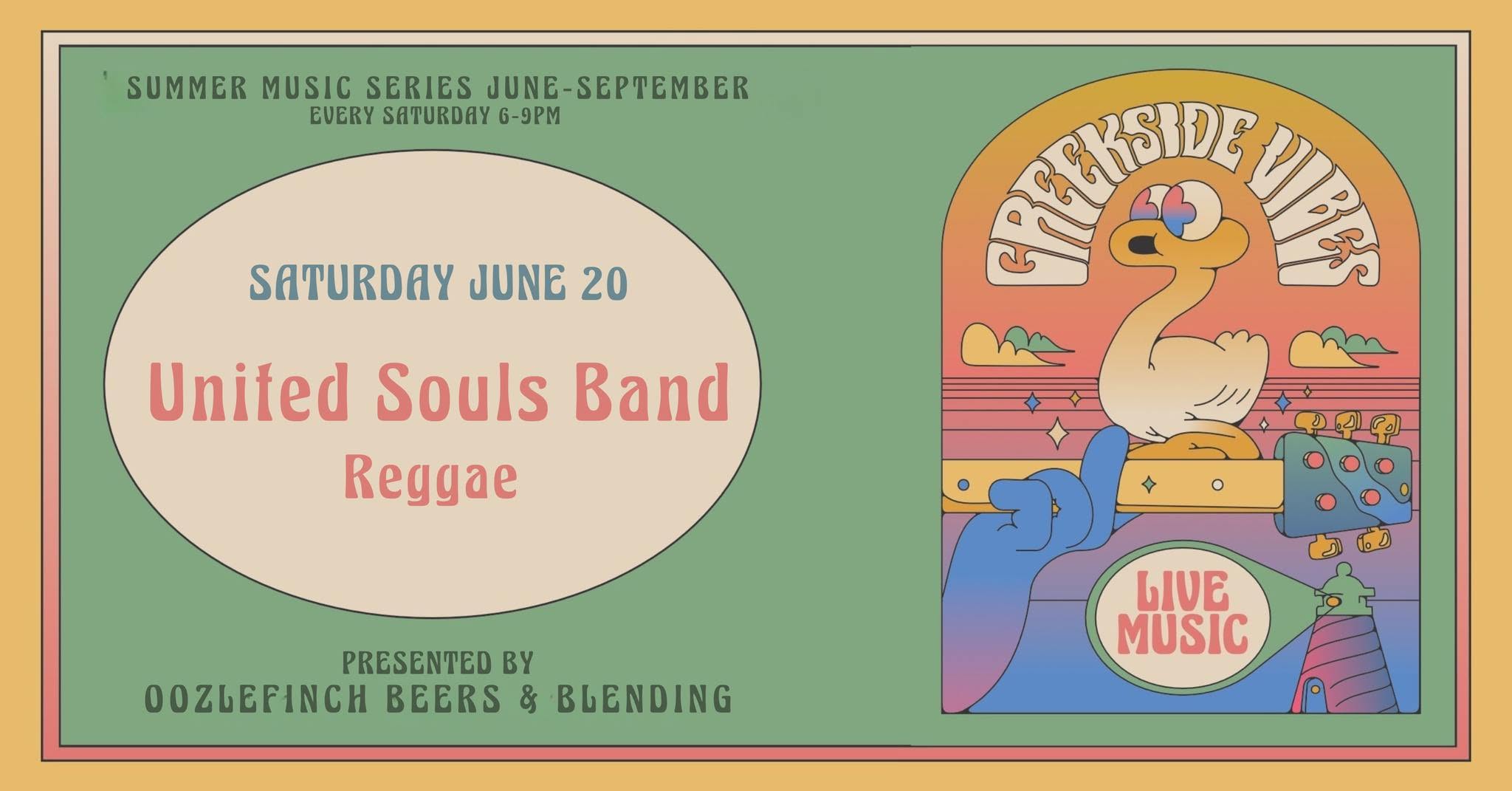 United Souls Band at Oozlefinch's Creekside Vibes Summer Concert Series
