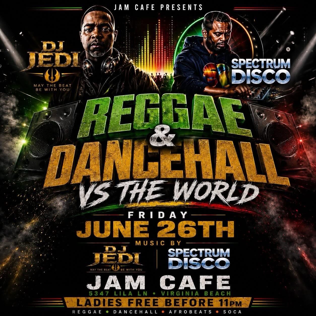 Reggae & Dancehall vs The World at Jam Cafe