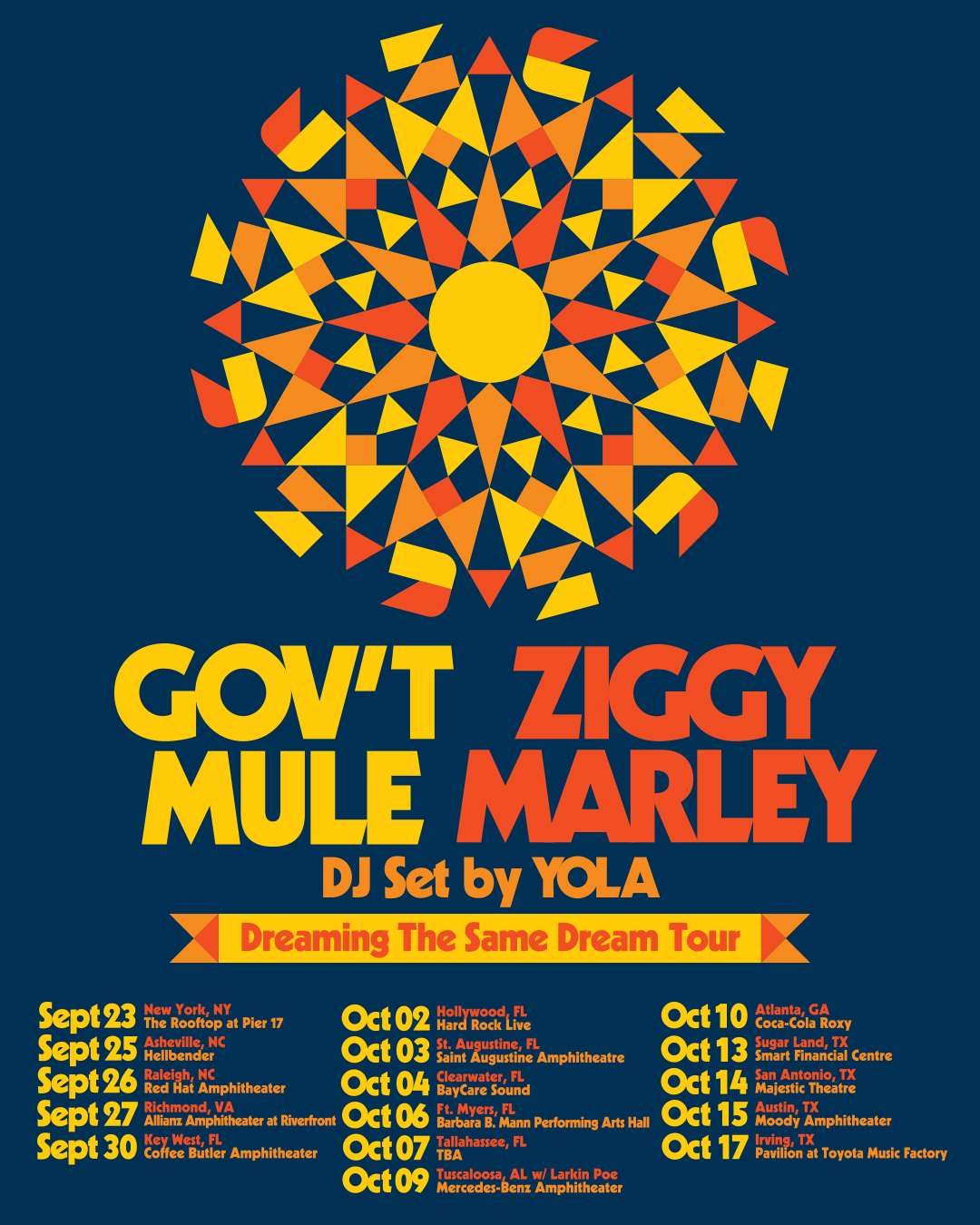 Ziggy Marley & Gov't Mule – Dreaming The Same Dream Tour 2026 in Richmond, VA