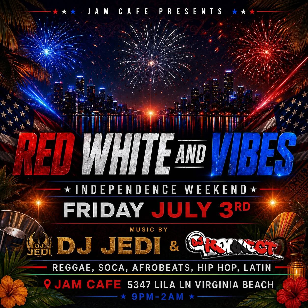 Red, White & Vibes – Independence Weekend at Jam Cafe