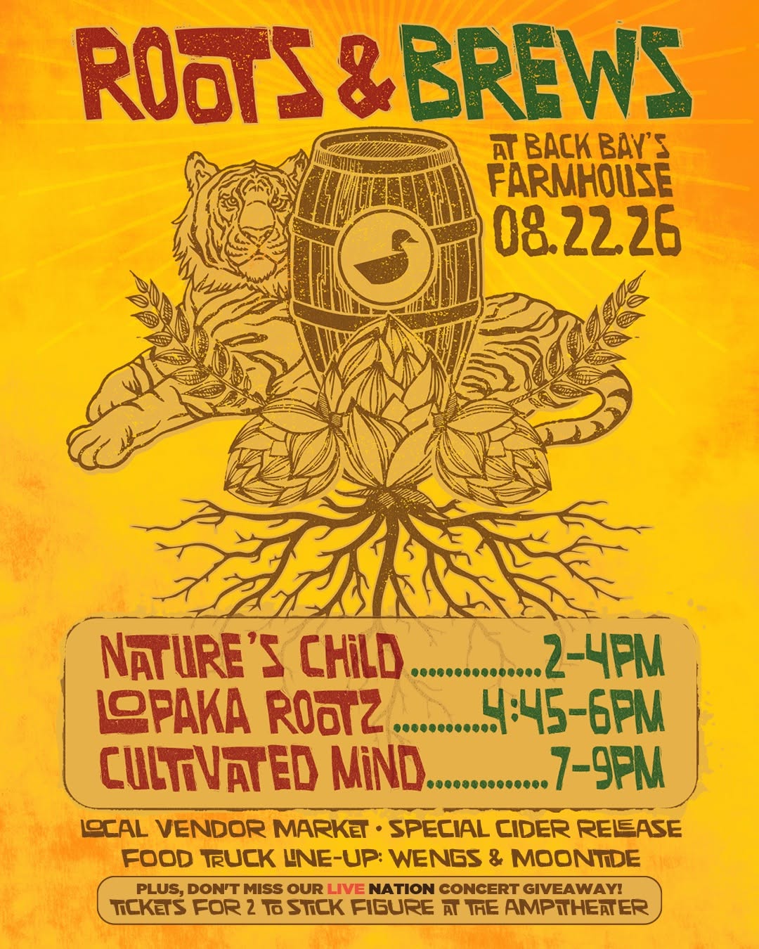Roots & Brews at Back Bay’s Farmhouse