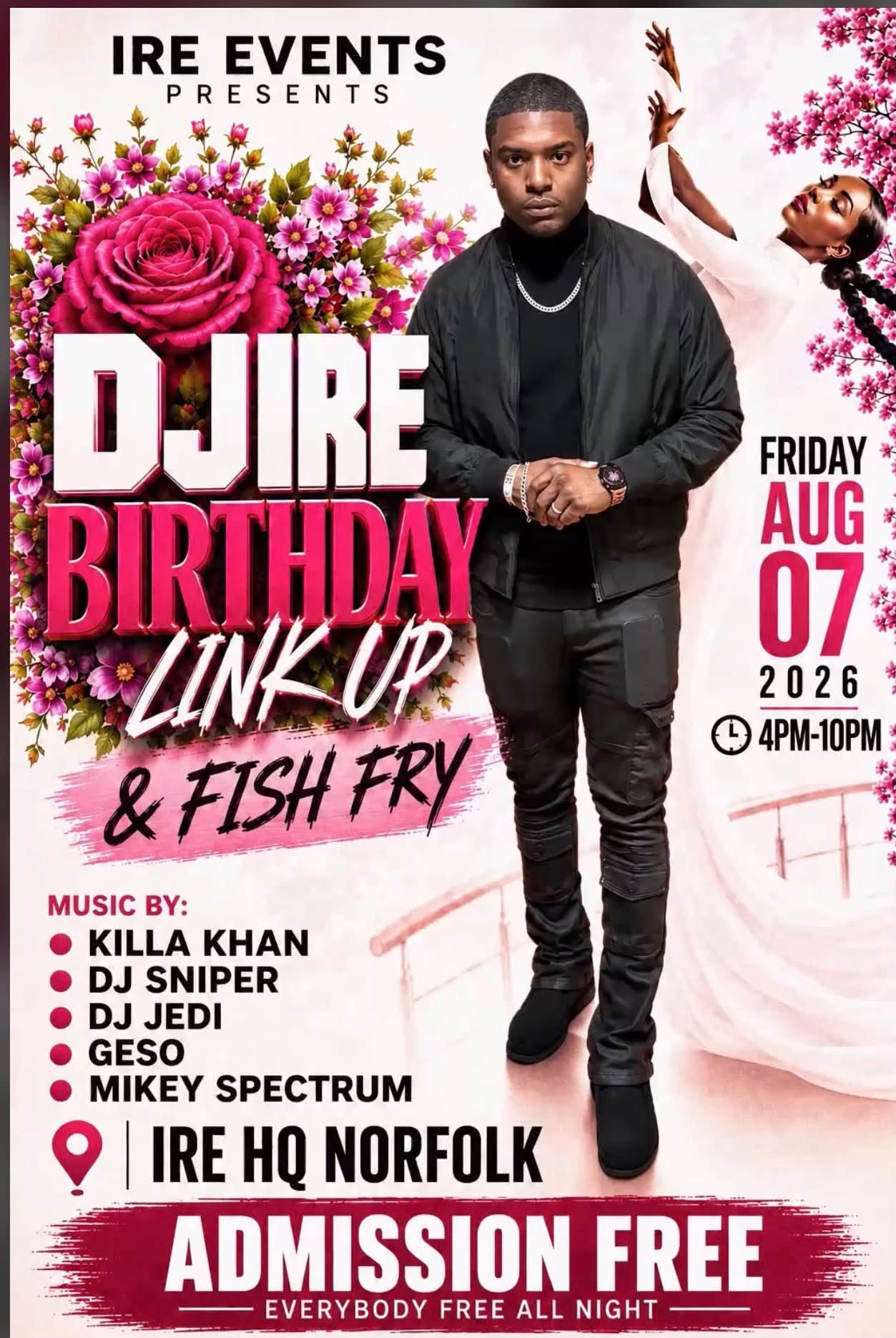 DJ Ire Birthday Link Up & Fish Fry in Norfolk