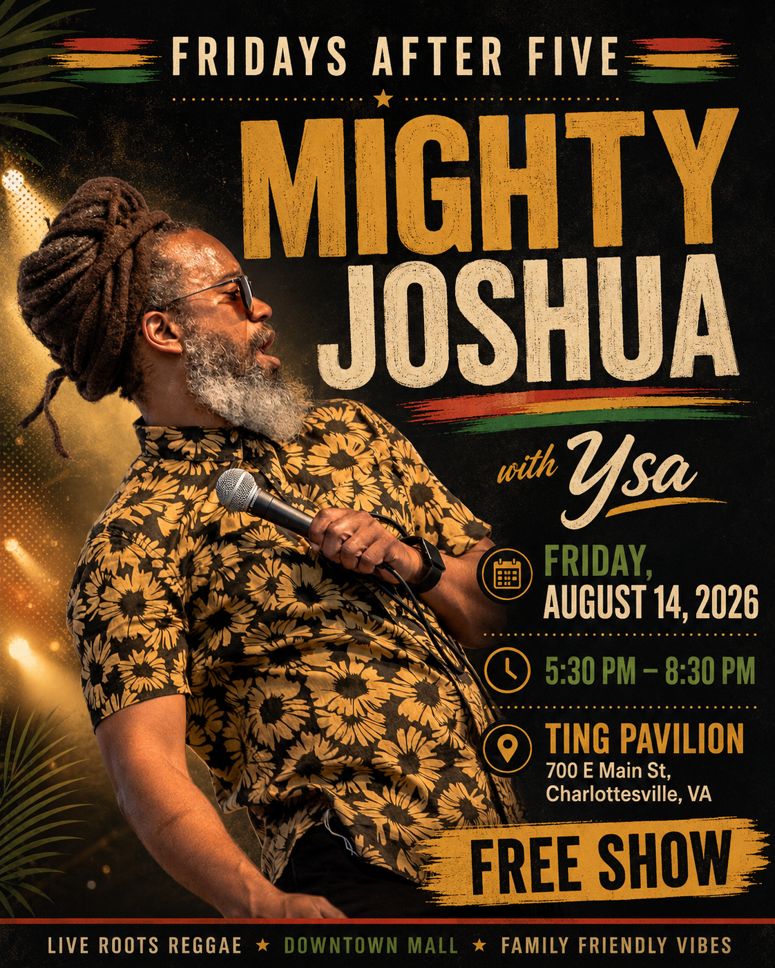 Mighty Joshua with Ysa at Fridays After Five in Charlottesville