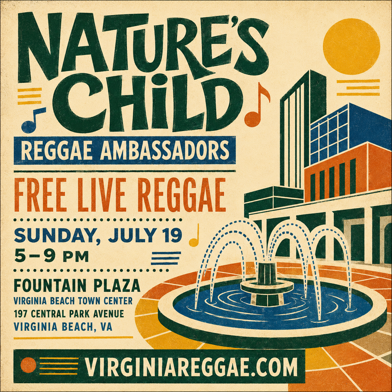 Nature’s Child Live at Fountain Plaza in Virginia Beach