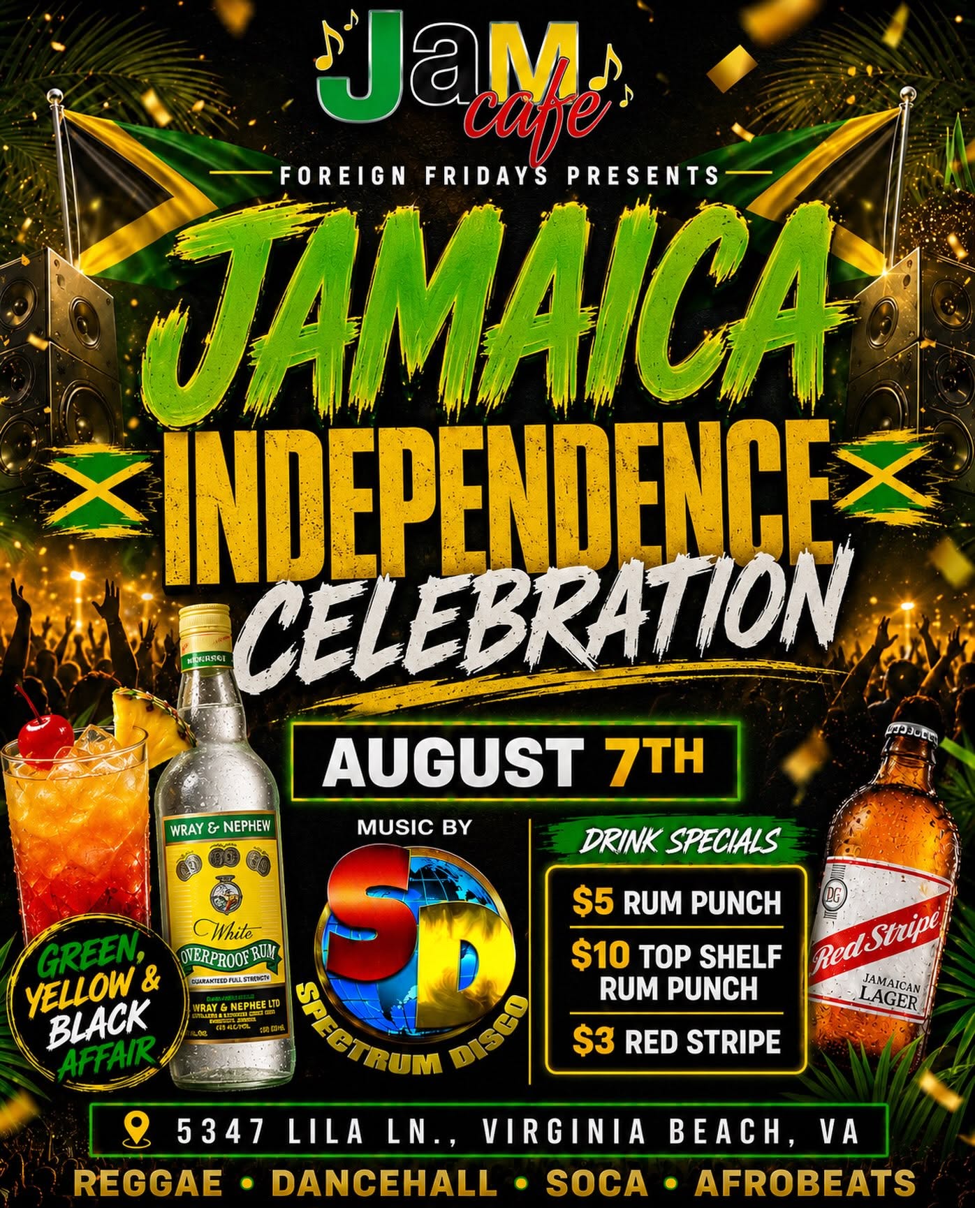 Jamaica Independence Celebration at Jam Cafe