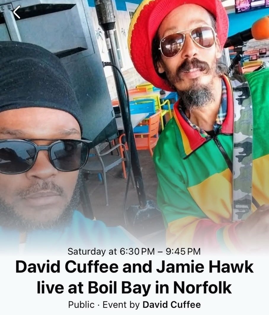 David Cuffee and Jamie Hawk live at Boil Bay in Norfolk, Virginia